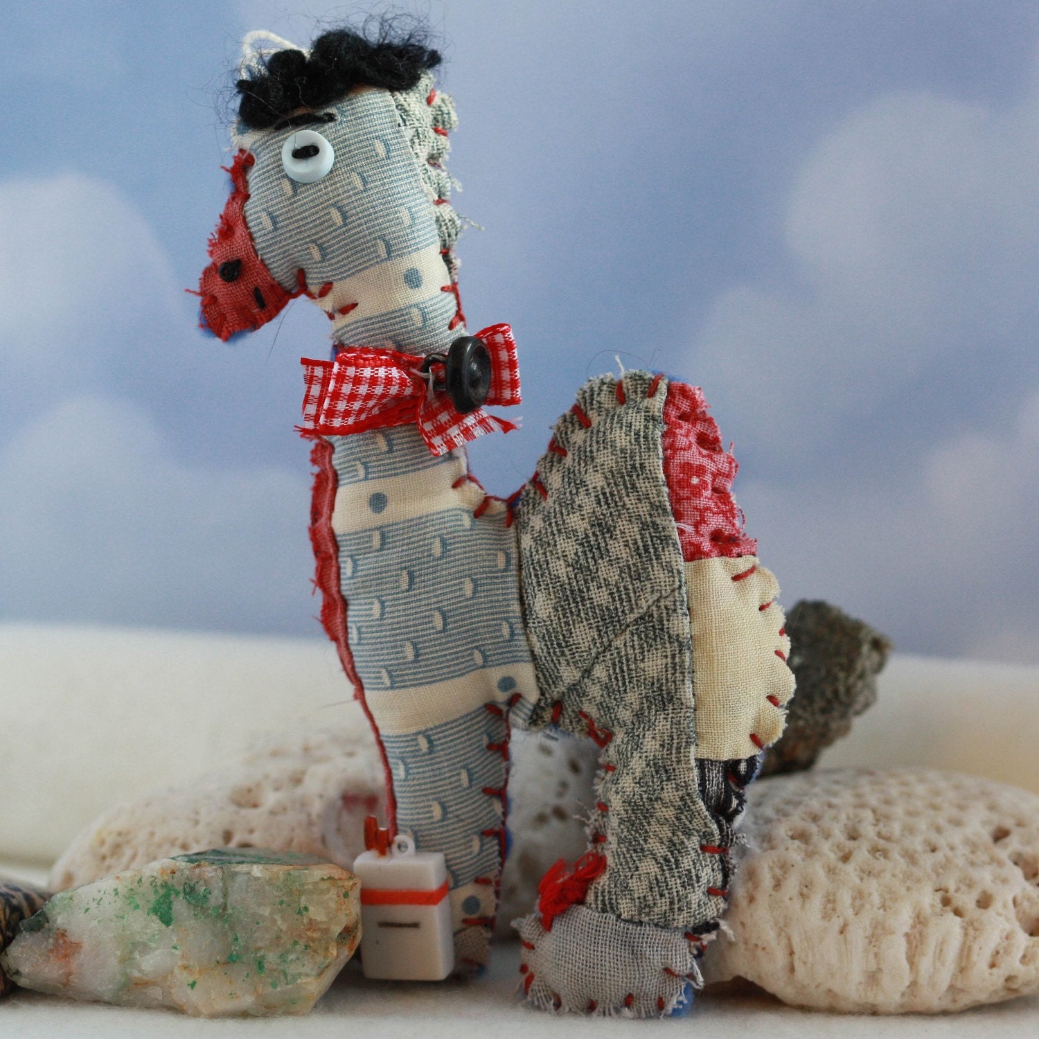 Silly Bad Camel With Cigarette Pack - Dromendary Quilty Critter -adult theme