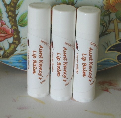 Lip Balm 3 Tubes All Natural No Additives Cocoa Butter