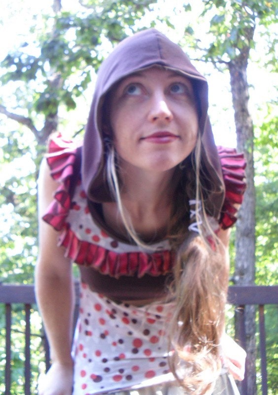 Ruffle Hooded Circus Shirt