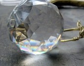 twilight necklace or brass and swarovski crystal necklace-- ostentatious, a jewel of the crown-- handmade by thebeadedlily on etsy