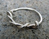 twist-- recycled sterling silver ring-- primitive series-- handmade by thebeadedlily on etsy