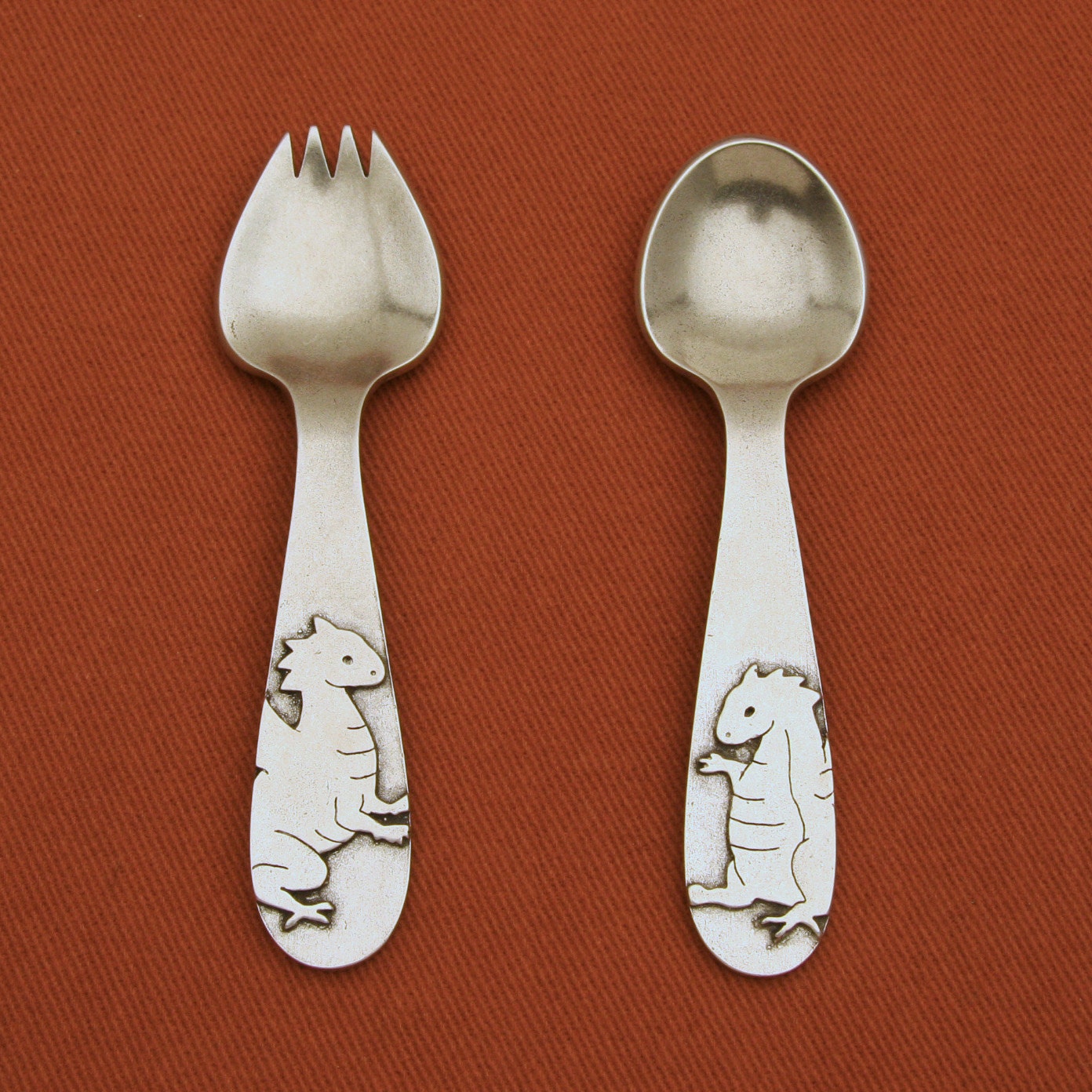 dragon spork and spoon set