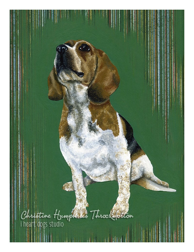 Beagle (stripes) print
