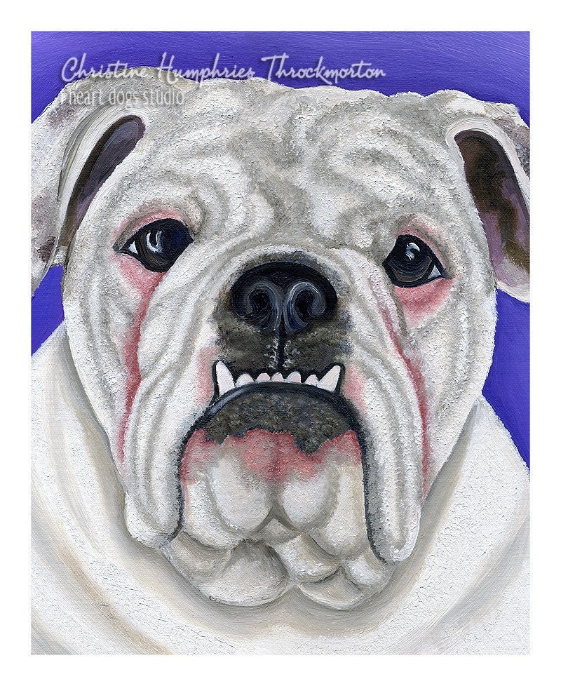Bulldog print