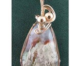 14ktgf Nyssa Plume Agate wire wrapped