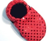Disco Red Soft Soled Baby Shoes 6-12mo