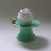 Bird Cupcake Ceramic Stand in Vintage Green