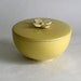 Dogwood Flower Ceramic Lidded Vessel in Yellow