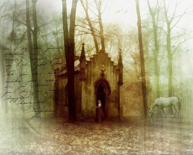 Woodland Fantasy Print, Secret Places, 8x10 or 8.5x11 Inch