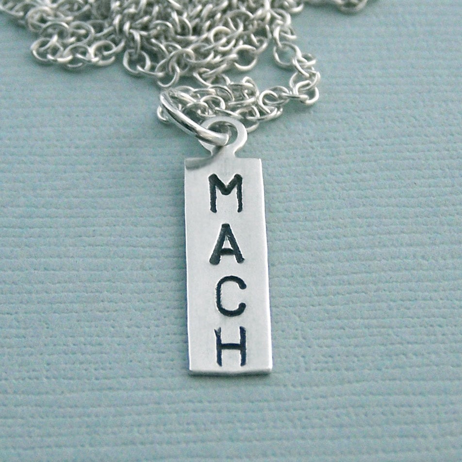 Little Title Tag - Sterling Silver Necklace for Performance Dog Enthusiasts