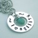 i heart agility - Hand Stamped Washer Necklace for Dog Agility Enthusiasts