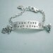 Hand Stamped Agility ID Style Bracelet - Sterling Silver