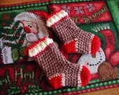 Sock Monkey Mini Stocking - PDF Crochet Pattern