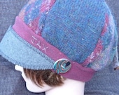 Jax Hats Argyle hat in blue grey and burgundy