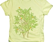 Birds in a Tree Tshirt Colorful Animal Nature Graphic T-shirt (S,M,L,XL,XXL available)
