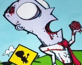 Zombie Xing Humor Vinyl Wallet Brain Eating Undead Crossing Sign Agorables Clothing
