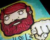 Mature Evil Buck Idaho Would Lie to do Naughty Stuff to you Art Print 5x7  By Agorables Lord of the Undead Ruler of Monsters