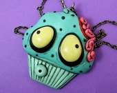 Zombie Cupcake Necklace II