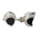 Shark Cufflinks, Sterling Silver, Handmade