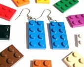 Wide Tile Dangle Earrings :) made with LEGO bricks