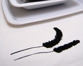 Fountain grass placemats, set of 4 screenprinted