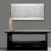 Original Textured Modern Abstract Painting Metallic Silver by Susanna Large 48x24 MADE2ORDER