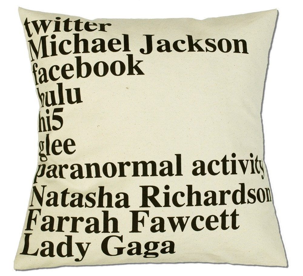 GOOGLE PILLOW 2009