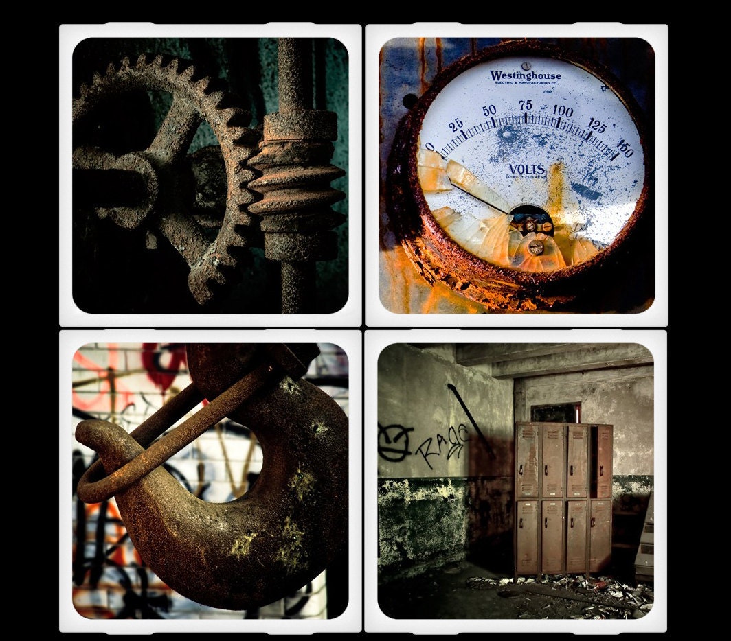 Beauty and Decay - Ceramic Coaster Set