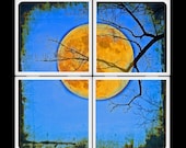 LDphotography Harvest Moon Ceramic Coasters Set