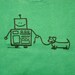 Henry and Oscar Weiner Dog Shirt - GREEN - TODDLER 2T
