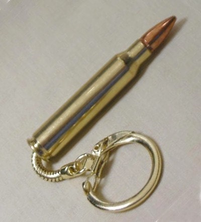 Bullet Keychain Brass 308 Winchester - Cowboy Western Style Gift
