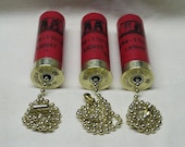 Shotgun Shell Ceiling Fan Light Pull Winchester AA 12 Gauge Red - Set of 3