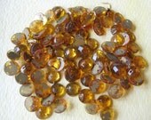 Vintage Glass jewelry Trims - Amber Jewels