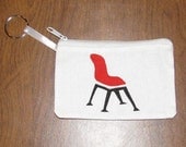 Red Chair Canvas ID/Change Purse