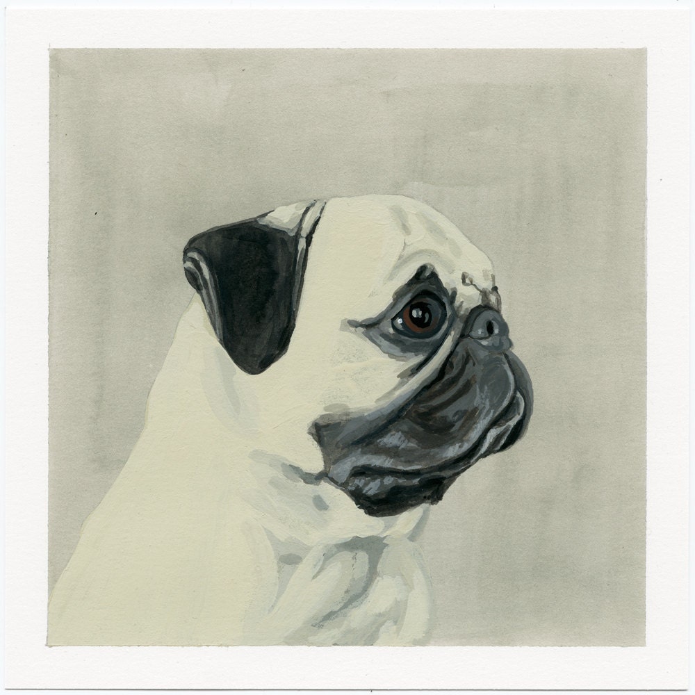 custom portrait painting of your pet - 8x10
