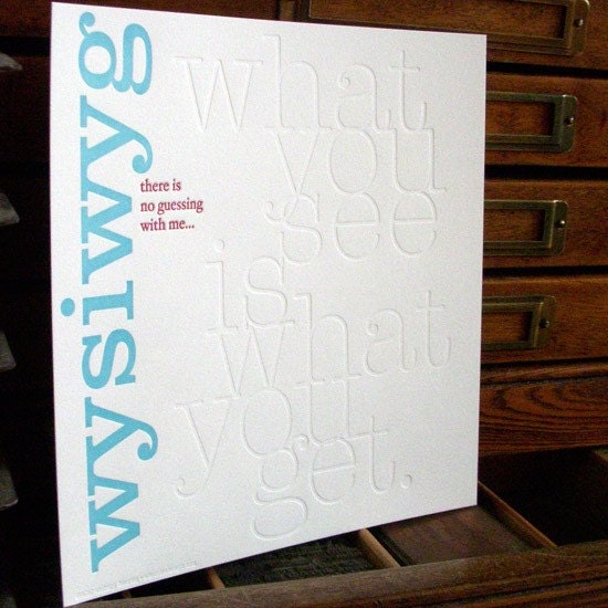 WYSIWYG print
