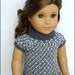 Gwen - Slip Stitch Turtleneck With Cap Sleeves - PDF Knitting Pattern For 18" American Girl Dolls - Instant Download