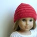 Sophie - PDF Knitting Pattern For 18" American Girl Doll Slouchy Hat - Doll Clothes Pattern - Instant Download