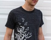 Twisted Tree Tee Organic Cotton Crew Dark Gray XLARGE