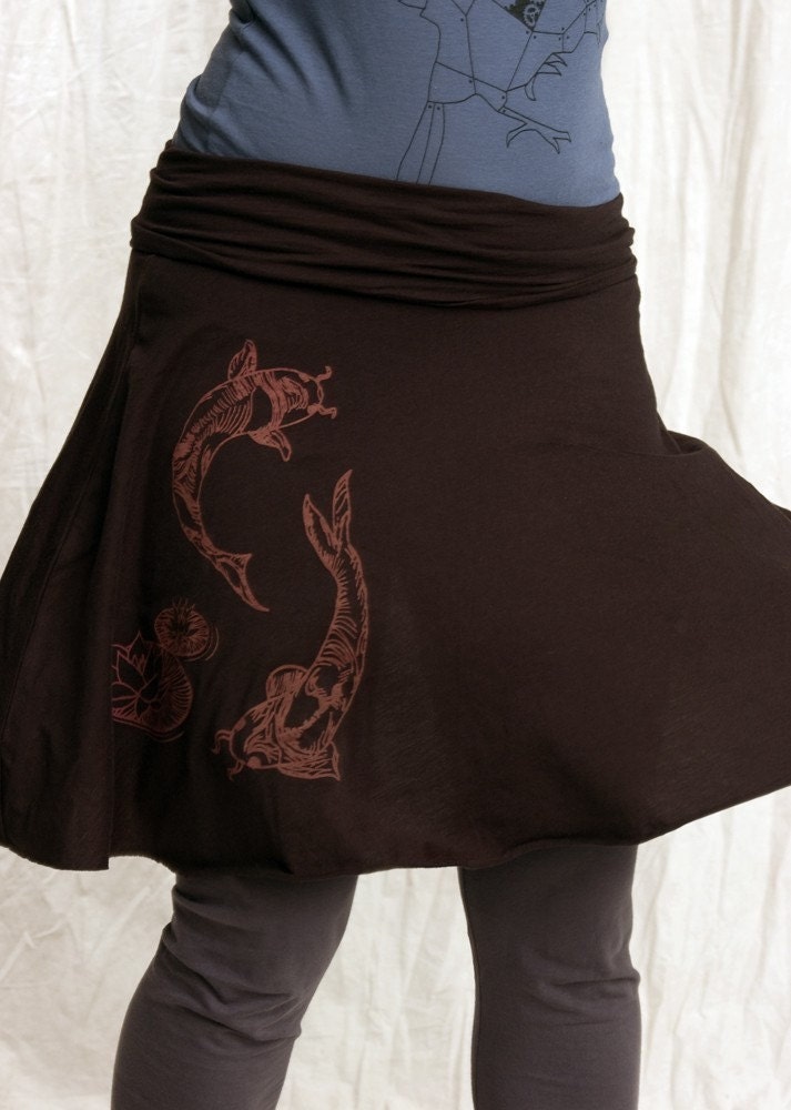 Koi Skirt - Top -Womens - 100 Percent Pima Cotton