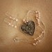 Silver Heart Pink Pearl Necklace