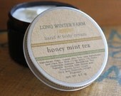 Honey Mint Tea Skin Cream with Organic Aloe Juice Lotion