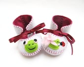 Frog and Lili Pad Baby Girls Bootie ECO Booties for Babies Baby First Shoes