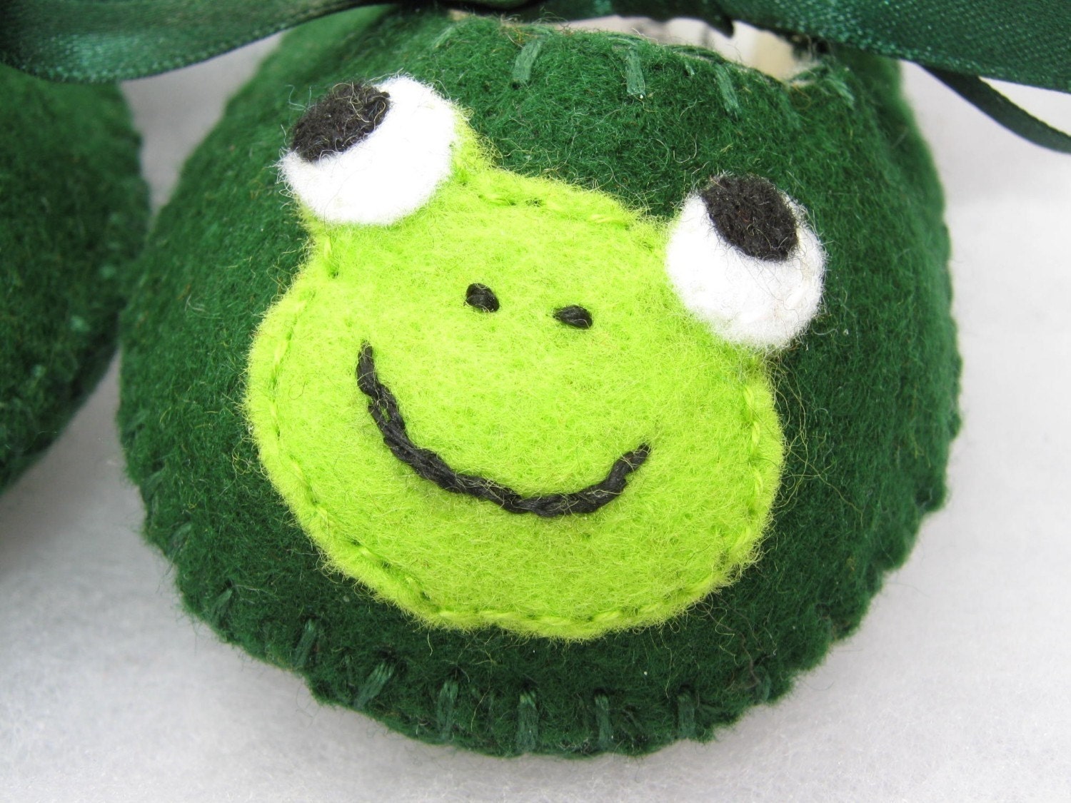 Dark Green Frogs and Lily Pad Baby Girl Booties Baby Shoes Baby Slippers