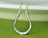 Lucky Horseshoe hand forged sterling silver necklace