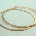 LARGE and skinny 1.5 inch 14K gold filled forged hoop earrings