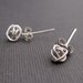 Tiny Teeny Tornado Posts sterling silver wire stud earrings