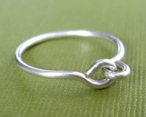 HOLDING HANDS sterling silver wire ring