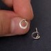 Tiny Teeny Circle stud earrings in 14K gold filled
