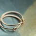 MINI (5/8 inch -16mm) solid 14K Rose Gold hoop earrings - yellow and white gold also available